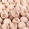 GSE Games & Sports Expert 7/8-Inch Bingo Balls, Solid Wooden Replacement Bingo Game Balls for Parties, Prize Raffles view 1