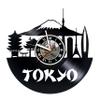 KravchArt Tokyo - Tower  Skyline - Handmade Vinyl Record Wall Clock - Artwork Gift idea for Birthday, Christmas, Women, Men, Friends, Girlfriend Boyfriend and Teens - Living Kids Room Nursery view 1