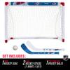 Franklin Sports NHL Colorado Avalanche Mini Hockey Set - Kids Indoor Knee Hockey Goal, Ball, + 2 Mini Stick Combo Set - Youth NHL Team Indoor Toy Sets - Ages 3+ view 2