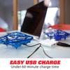 Force1 Scoot Hand Operated Drone for Kids or Adults - Hands Free Motion Sensor Mini Drones, Easy LED Indoor Rechargeable UFO Toy Flying Orb Ball Drone Toys for Boys and Girls (Blue) view 4
