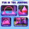 Inflatable Pink Bounce Castle House Kids Party Bouncy House with Commercial Grade Air Blower Included view 4