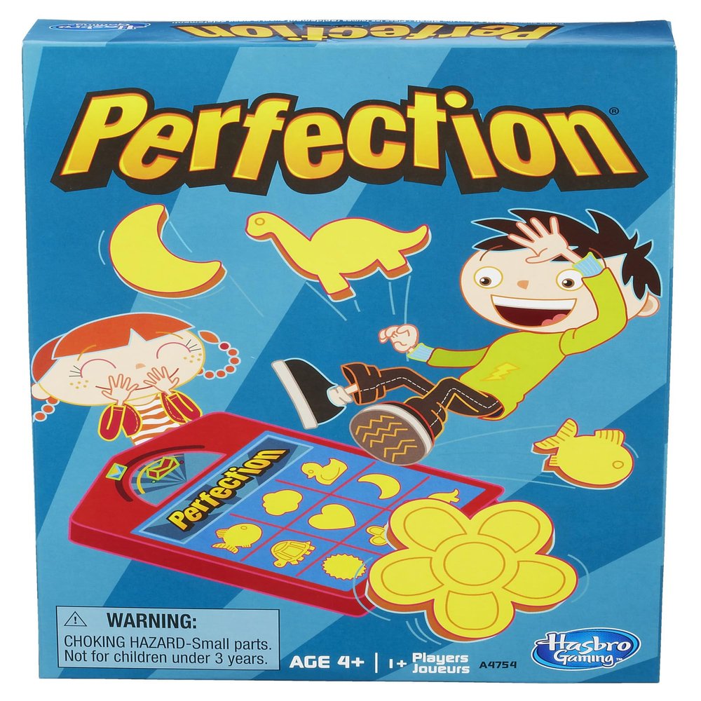 Hasbro Gaming Perfection Game for Kids | Popping Shapes and Pieces | Preschool Board Games for Clasroom | Back to School Gifts | Ages 4+ (Amazon Exclusive)