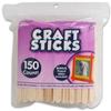 150Ct Natural Wood Craft Sticks 41/2 Inch view 1