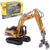 Gemini&Genius Construction Vehicle Toys Timber Grab Excavator Heavy Metal 1/50 Scale Grab Wooden/Building Materials Vehicle Engineering Alloy Models Collection Toys Gift for Kids and Decoration House view 1