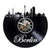 KravchArt Berlin  Germany - Skyline  Handmade Vinyl Record Wall Clock - Artwork Gift idea for Birthday, Christmas, Women, Men, Friends, Girlfriend Boyfriend and Teens - Living Kids Room Nursery view 1