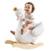 labebe Kids Rocking Horse White Swan, Stuffed Animal Wooden Rocker for Children 6 Months Boys and Girls/Nursery Christmas, Birthday Gift (Rocking Swan) view 1