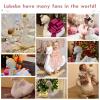 labebe Kids Rocking Horse White Swan, Stuffed Animal Wooden Rocker for Children 6 Months Boys and Girls/Nursery Christmas, Birthday Gift (Rocking Swan) view 3