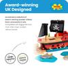 Bigjigs Rail Wooden Pirate Ship Galleon - Pirate Accessories for Wooden Train Sets, Bigjigs Train Accessories, Pirate Ship Toys for Kids, Wooden Toys for 3 4 5 Year Olds view 3
