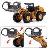 Gemini&Genius Construction Vehicle Toys Timber Grab Truck Heavy Metal 1/50 Scale Wooden/Building Materials Grab Vehicle, Feller Buncher Alloy Model Toy, Gift, Collection and Decoration for Kids view 3
