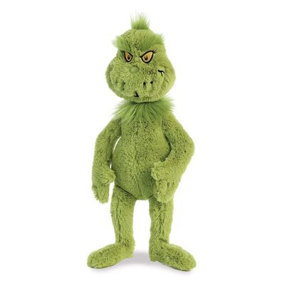 Aurora Whimsical Dr. Seuss Grinch Stuffed Animal - Officially Licensed Plush for Imaginative Play - Perfect for Kids and Adults - Green 16 Inches