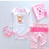 Reborn Dolls Baby Clothes Pink Outfits for 20"- 22" Reborn Doll Girl Baby Clothing Sets view 2