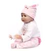 Reborn Dolls Baby Clothes Pink Outfits for 20"- 22" Reborn Doll Girl Baby Clothing Sets view 3