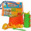Liberty Imports Beach Builder Create a Sand Castle Pro Building Split Mold Sand Castle Construction, Plastic Beach Toy for Kids (18 Pcs) view 1