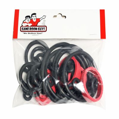 Game Room Guys Stern AC/DC Premium Pinball Black Rubber Ring Kit