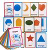 13PCS/Set Shapes Kids Gifts English Flash Cards Pocket Card Educational Learning Baby Toys for Children Pre-Kindergarten view 1
