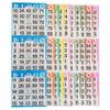 American Games Bingo Paper Game Cards  3 Card  10 Bingo Sheets  100 Books  10 Colors, Made in USA view 1