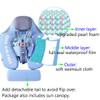 Mambobaby Float with Canopy Size Improved Non Inflatable Infant Baby Pool Float Smart Mambo Float Swim Trainer Baby Swim Float Mambo Baby Float Solid Air Free Water Waist Swimming Ring view 4