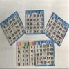 American Games Bingo Paper Game Cards - 1 Card - 5 Bingo Sheets - 300 Books - Standard Size (4" Square) - 5 Colors, Made in USA view 1