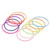 Senkary 120 Pieces Silicone Jelly Bracelets Glow Neon 80s Rubber Bracelets Gel Gummy Elastic Hair Ties for Adults, Women, Kids, Girl, Party Favors (10 Colors) view 2