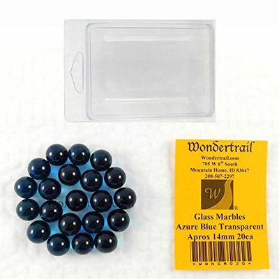 Wondertrail Twilight Skies Transparent 14mm Glass Marbles Pack of 20
