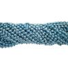 33 inch 7mm Round Metallic Light Blue Mardi Gras Beads - 6 Dozen (72 Necklaces) view 1