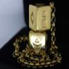 Custom 3d Stuff Smuggler's Dice Accurate Stainless Steel Gold Plated Deluxe Solo Dice - Shiny with Gift Box view 2