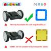 MAGBLOCK 4 Pieces Wheels Set Compatible with Hole Magnetic Blocks Wheels Bases for Kids/Toddler Toys (No Magnets) view 2