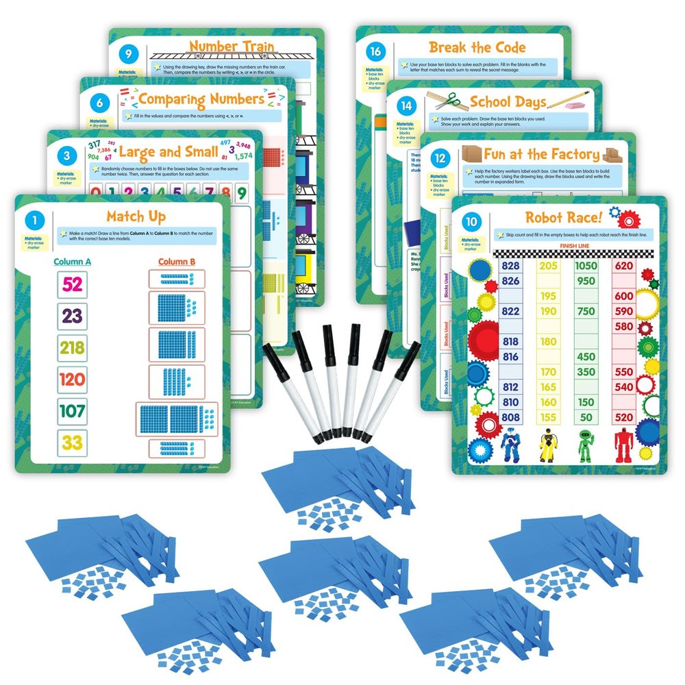 EAI Education Hands-On Math Centers: Base Ten - Grade 2