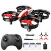 Holy Stone Mini Drone for Kids and Beginners RC Nano Quadcopter Indoor Small Helicopter Plane with Auto Hovering, 3D Flips, Headless Mode and 3 Batteries, Great Gift Toy for Boys and Girls, HS210 Red view 1