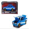 Jada Toys Fast & Furious Movie 1970 Brian's Ford Escort Blue with White Stripes, 1/24 Diecast Model Car view 1