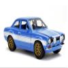 Jada Toys Fast & Furious Movie 1970 Brian's Ford Escort Blue with White Stripes, 1/24 Diecast Model Car view 3