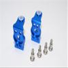 GPM For Gmade Sawback Upgrade Parts Aluminum Front C Hub With King Pin - 1Pr Set Blue view 2