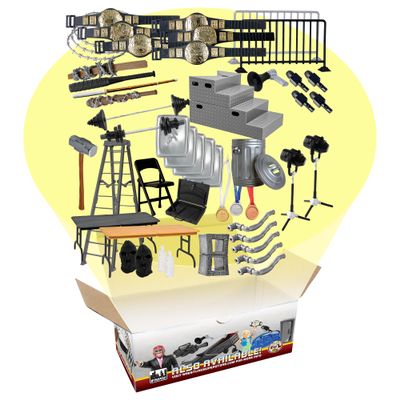 50 Piece Accessory Starter Kit for Wrestling Figures