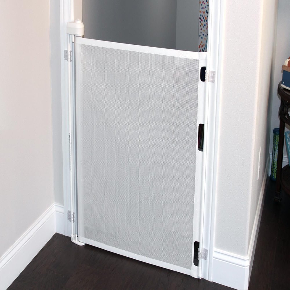 Retract-A-Gate 52" White: The Original and only Made in USA Retractable Baby, Dog, & Cat Gate
