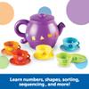 Learning Resources Serving Shapes Tea Set - 11 Pieces, Ages 2+, Pretend Play Food Toys for Toddlers, Preschool Kitchen for Kids, Gifts for Boys and Girls view 2