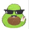 20"Tall Avocado Piata Sunglasses Cinco de Mayo Fiesta Themed Avocado Piata view 1