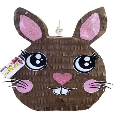 APINATA4U 20" Brown Bunny Pinata - Perfect Easter Bunny Decoration for Festive Easter Party Supplies - Delightful Addition to Your Celebration!
