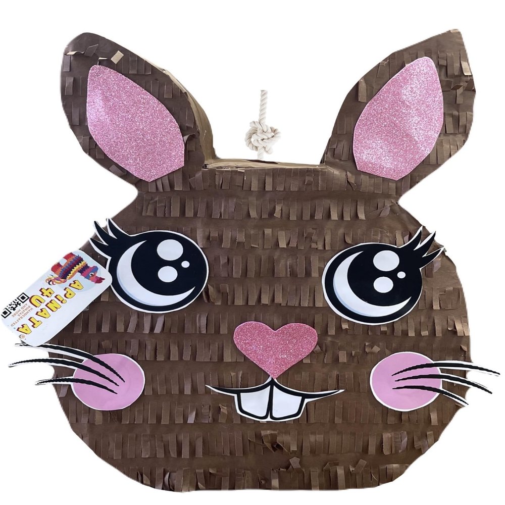 APINATA4U 20" Brown Bunny Pinata - Perfect Easter Bunny Decoration for Festive Easter Party Supplies - Delightful Addition to Your Celebration!