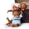 The Ashton-Drake Galleries Double Trouble Baby Orangutan Twin Dolls by Cindy Sales, Poseable Lifelike Monkey Dolls with Hand-Applied Hair and Personalized Outfits view 4