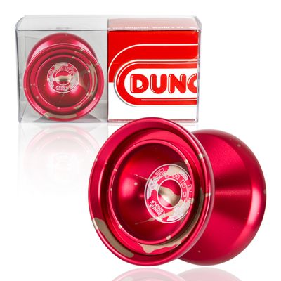 Duncan Toys Windrunner Yo-Yo [Red with Gold Splash] - Unresponsive Pro Level Aluminum Yo-Yo with Double Rim, Concave Bearing, SG Sticker Response