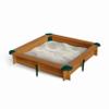 Gorilla Playsets 02-3017 Interlocking Sandbox, Wood, Square, 45.5"" W x 45.5"" D x 8"" H, Brown view 1