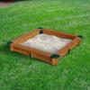 Gorilla Playsets 02-3017 Interlocking Sandbox, Wood, Square, 45.5"" W x 45.5"" D x 8"" H, Brown view 2