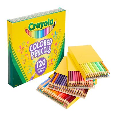 Crayola Colored Pencils Set for Kids (120ct), Coloring Book Pencils, Christmas Gifts for Grandkids, Bulk Colored Pencils for Boys & Girls, Ages 3, 4, 5