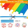RAINBOW TOYFROG Straw Constructor Toys Stem Building Toys - 300 Pcs Connectors Toy Building Sets Kids Toys for Boys & Girls - Straw Building Set Engineering Kit - Autism Toy STEM Games view 3
