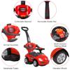 ChromeWheels 3 in 1 Ride on Toys Push Car with Guardrail, Mega Car for Toddlers, w/Handle, Horn, Music, Color Red view 3