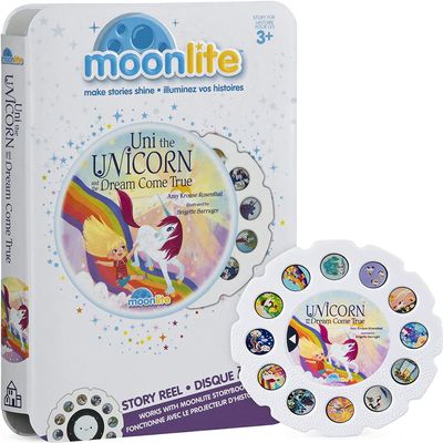 Moonlite Storybook Reels For Flashlight Projector, Kids Toddler | Uni the Unicorn and the Dream Come True | Single Reel Pack Story for 12 Months and Up