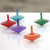 goodplay 6 Pcs Set of Handmade Painted Wood Spinning Tops, Wooden Toy Educational Toys Kindergarten Toy Standard Tops view 4
