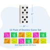 ArtCreativity Domino Game Set - Pack of 12 - Each Domino Set Includes 28 Pieces Per Neon Pink, Yellow, Green and Orange Bags - Great School, Carnival Prizes - Awesome Party Favor - Fun Game for Kids view 3