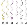 Klmars 30 Ct Unicorn Hanging Swirl Decorations - Unicorn Party Decorations view 3