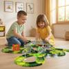 AUUGUU Dinosaur Toys - Create A Dino World with Flexible Race Track, Birthday Gift for Kids Ages 3+, Toys for 3 4 5 Year Old Boys view 2